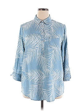 Foxcroft 3/4 Sleeve Button Down Shirt