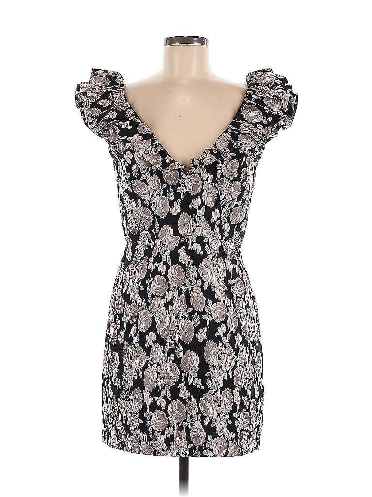 Saylor Paisley Gray Cocktail Dress Size M - photo 1