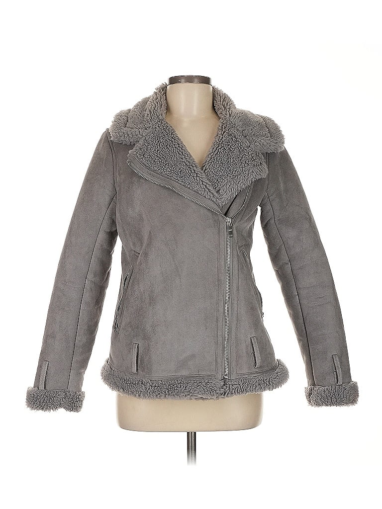 Vintage 2000’s original Abercrombie and Fitch faux fur brown jacket