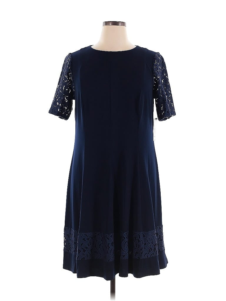 Jessica Howard Blue Casual Dress Size 14 - photo 1