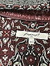 Foxcroft 100% Polyester Paisley Burgundy 3/4 Sleeve Blouse Size 18 - photo 6