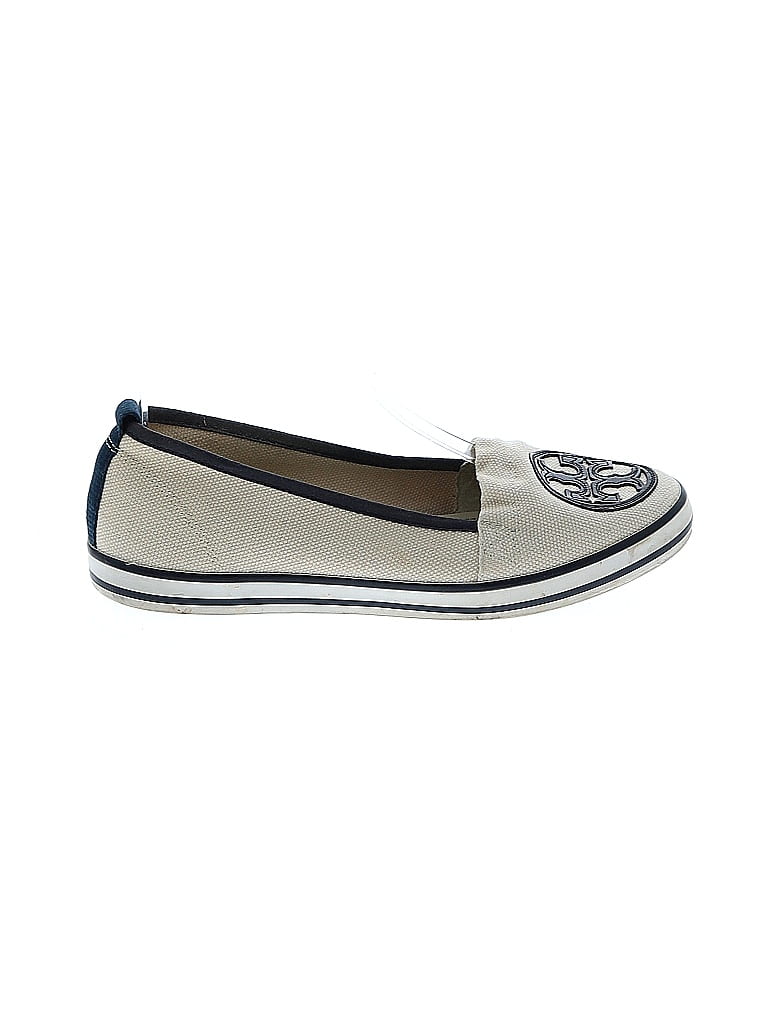 Tory Burch Gray Ivory Flats Size 6 - photo 1