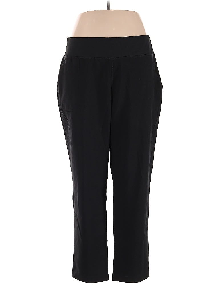 Pre-owned Lands' End Active Pants In Black