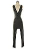 Blanc Solid Black Jumpsuit Size M - photo 1