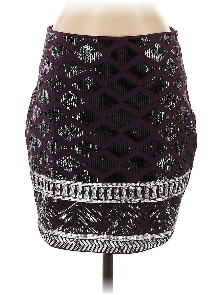 Pre-owned Express Formal Skirt In Purple