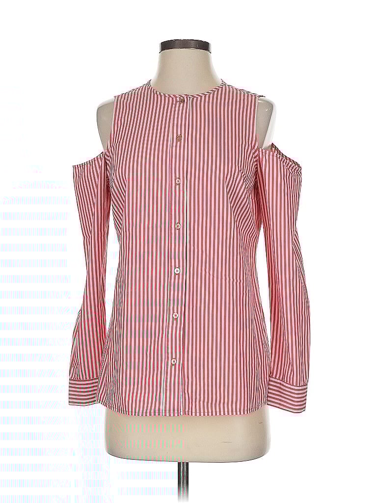 Pre-owned Michael Michael Kors 3/4 Sleeve Blouse In Red