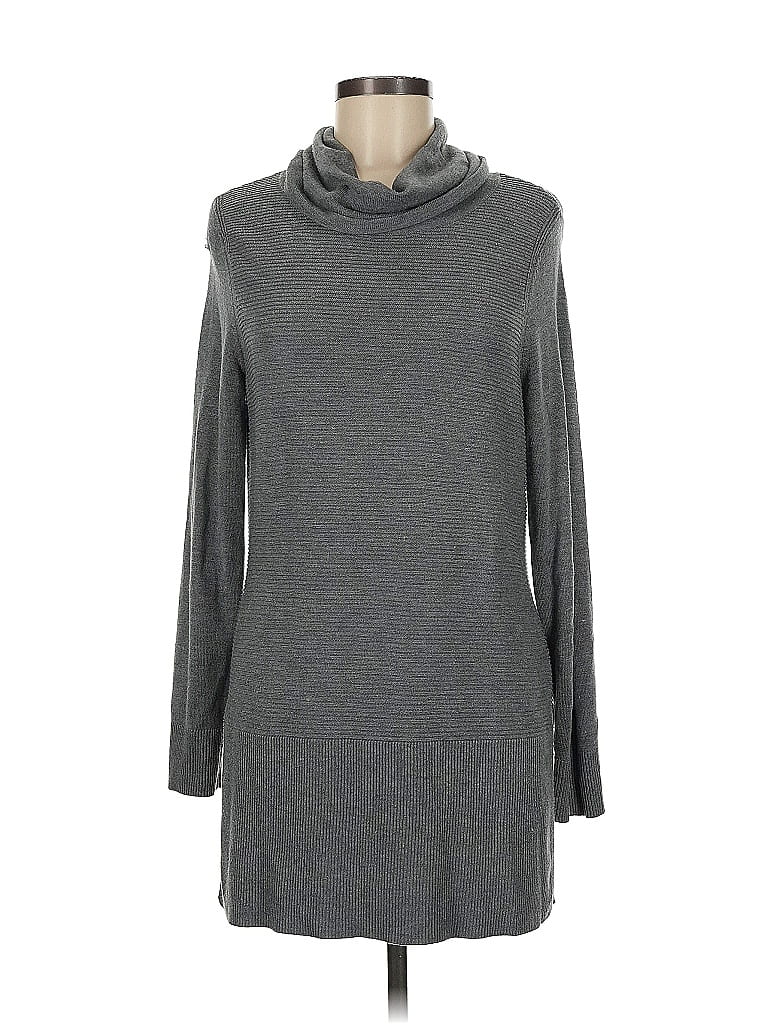 Pre-owned Adrienne Vittadini Casual Dress In Gray