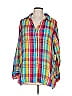 Soft Surroundings Color Block Yellow Long Sleeve Blouse Size L - photo 1