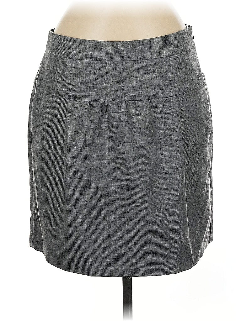 Pre-owned Ann Taylor Loft Casual Skirt In Gray
