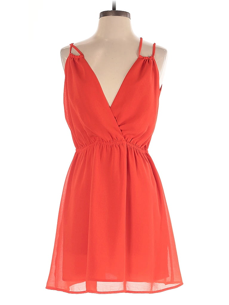 Pre-owned Sugar Lips Cocktail Dress In Orange