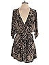 Veronica M. Animal Print Gold Ivory Romper Size S - photo 1