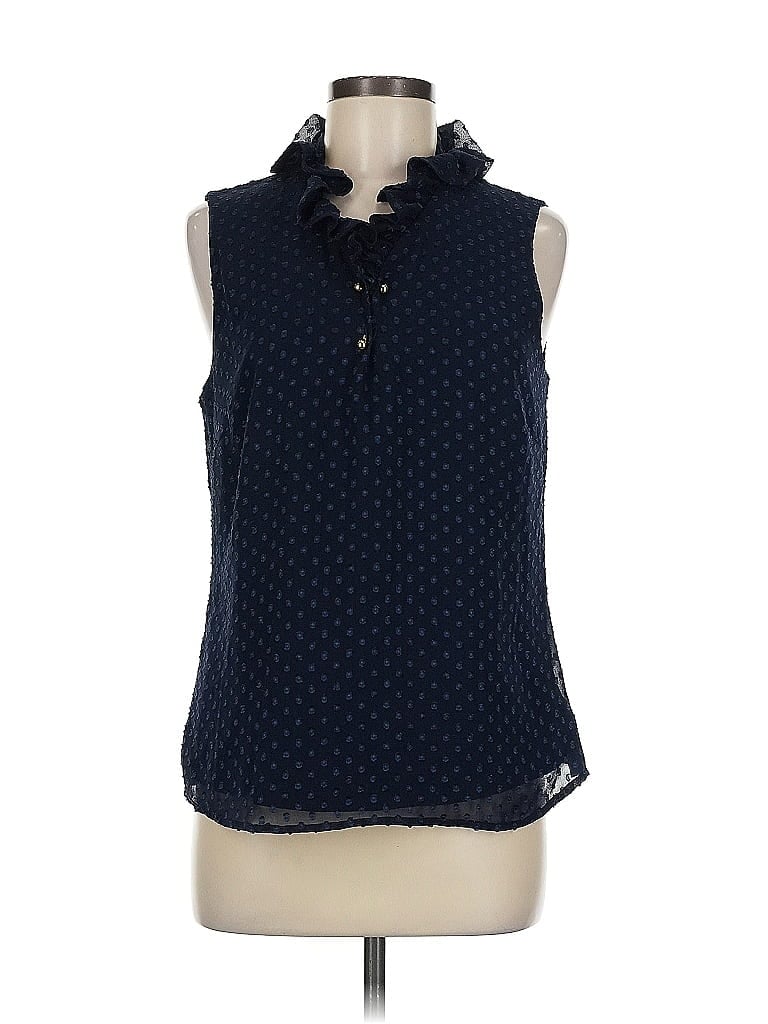 ELIZABETH MCKAY Pre-owned Sleeveless Blouse In Blue