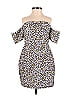 NBD 100% Nylon Print Gray Cocktail Dress Size S - photo 1