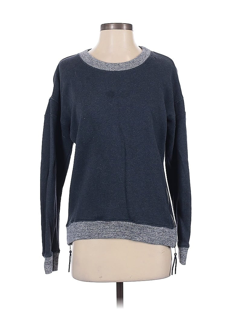 Pre-owned Theory Pullover Sweater In Blue