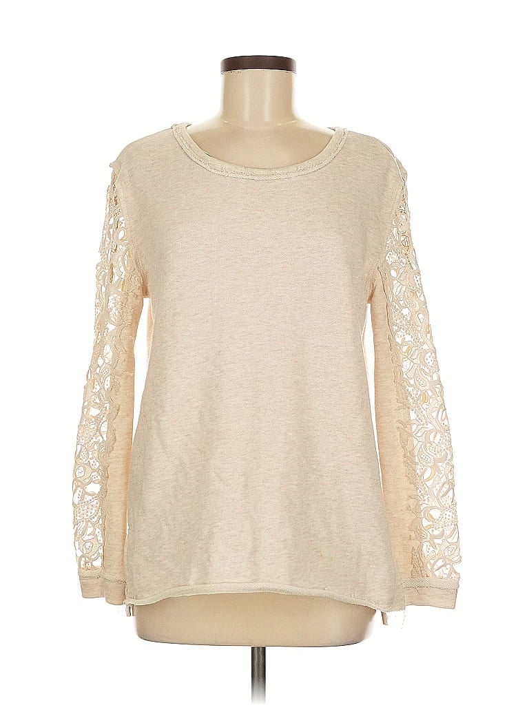 Mystree Ivory Tan Pullover Sweater Size M - photo 1