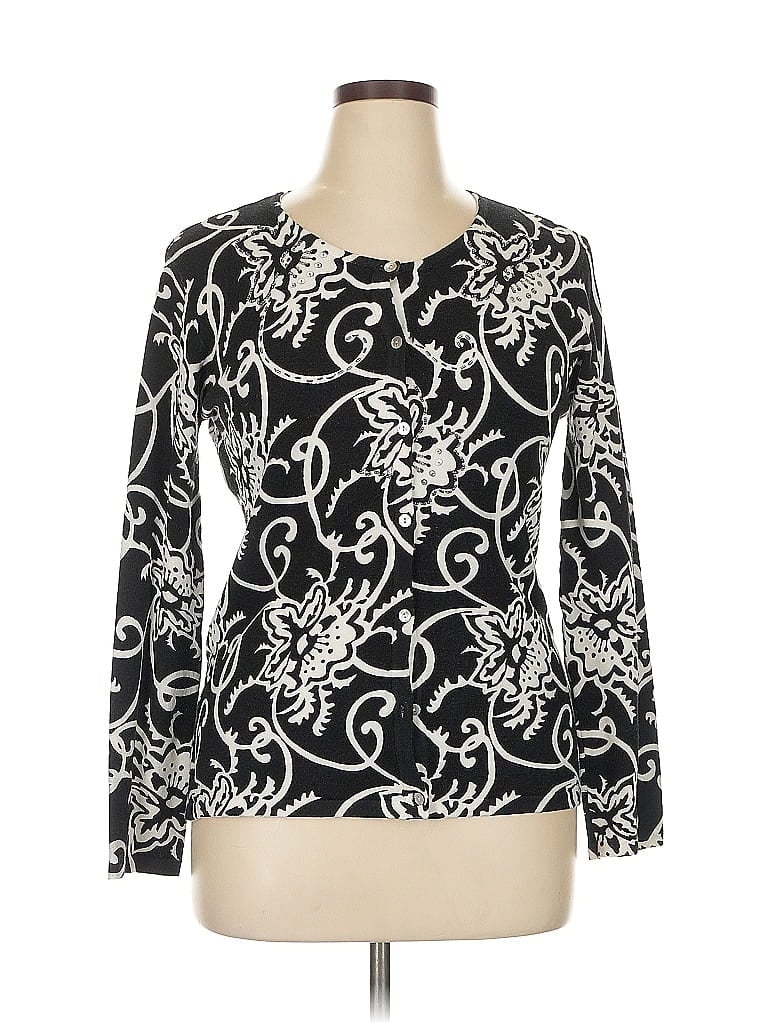ECI Paisley Black Pullover Sweater Size XL - photo 1