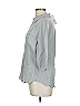 Soft Surroundings Gray 3/4 Sleeve Button-Down Shirt Size L - photo 5