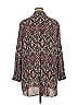 Foxcroft 100% Polyester Paisley Burgundy 3/4 Sleeve Blouse Size 18 - photo 2