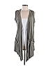 LOGO by Lori Goldstein Gray Cardigan Size M - photo 1