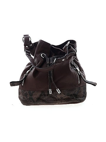 B Makowsky Leather Bucket Bag (view 1)
