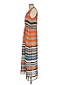 Dylan 100% Polyester Stripes Orange Casual Dress Size S - photo 5