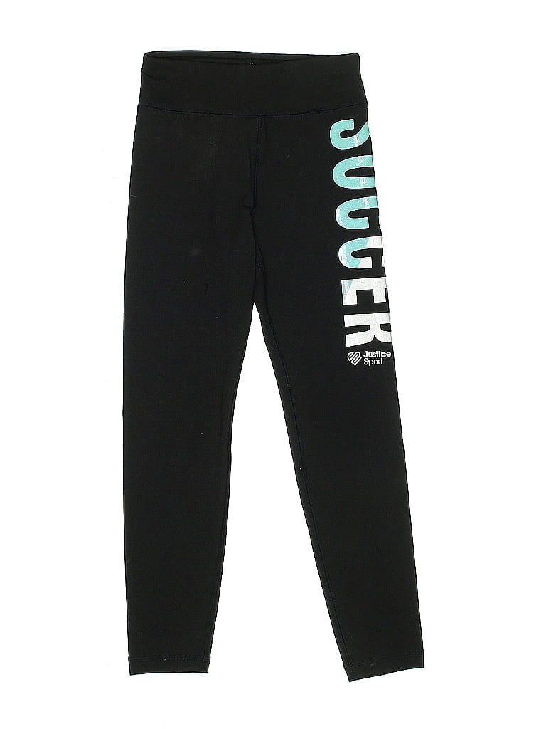 Justice Black Sweatpants Size 7 (big kids) - photo 1