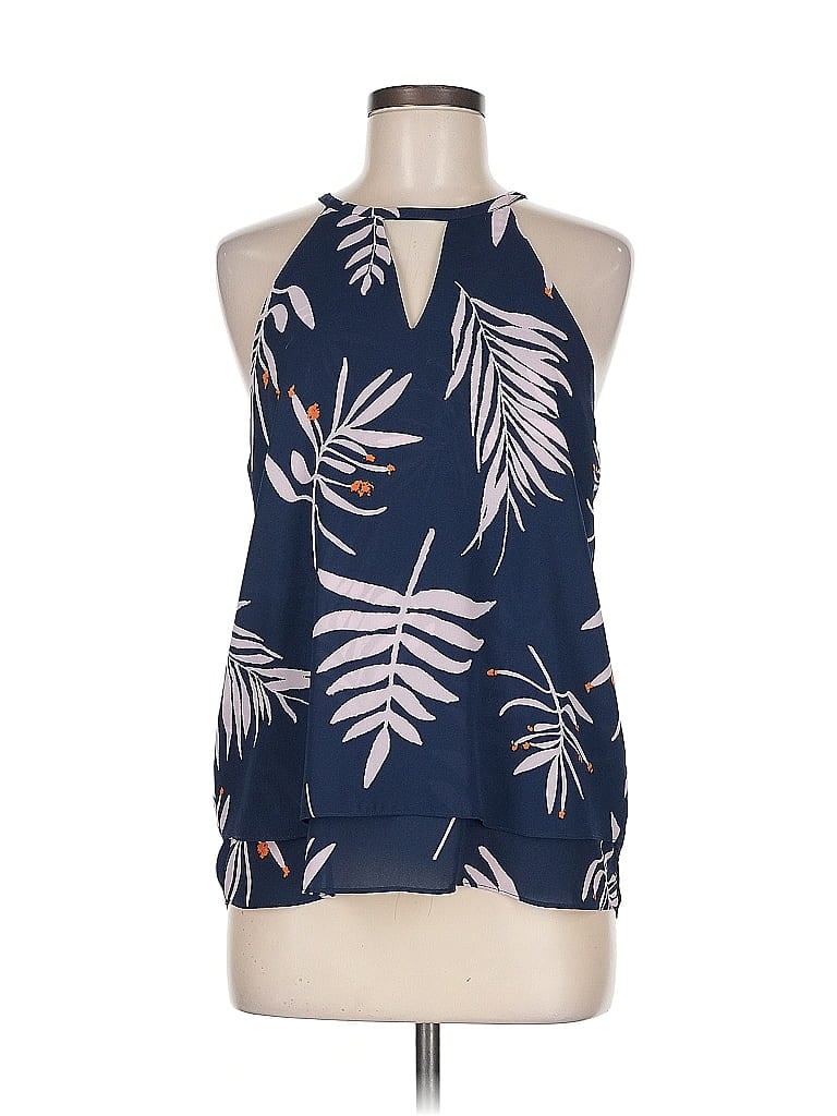 Violet & Claire 100% Polyester Blue Sleeveless Blouse Size M - photo 1