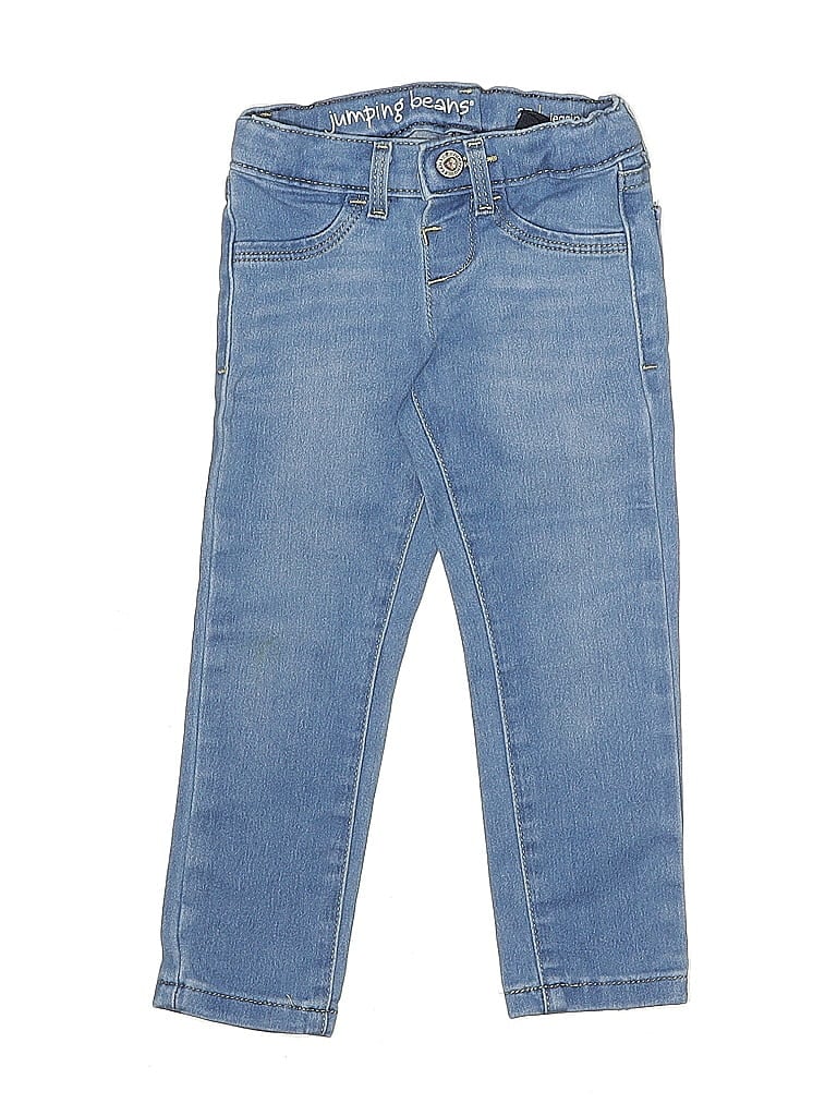 Jumping Beans Solid Blue Jeans Size 2T - photo 1