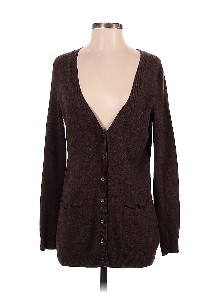 C by Bloomingdales 100% Cashmere Brown Cashmere Cardigan Size S - photo 1