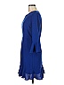 Everly 100% Polyester Solid Blue Casual Dress Size M - photo 5