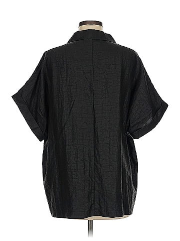 GOELIA Short Sleeve Silk Top (view 2)
