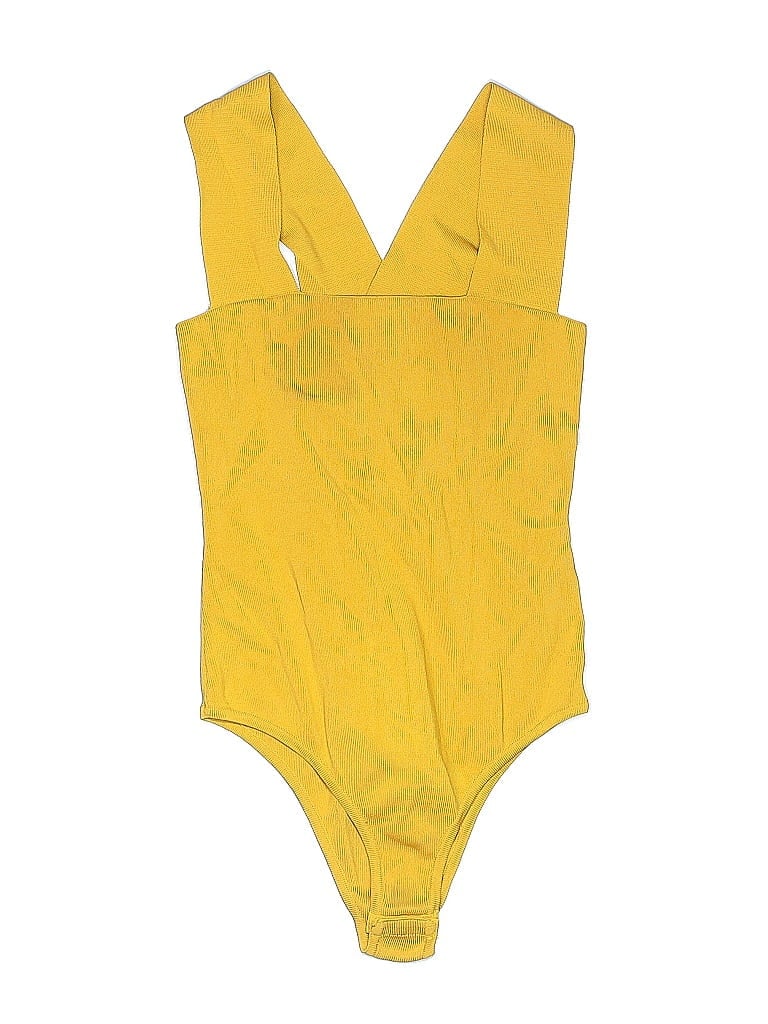 Pre-owned Seek The Label Bodysuit In Yellow