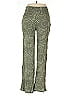 Three Dots 100% Rayon Paisley Green Casual Pants Size L - photo 2