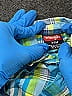 Wrangler Jeans Co Plaid Blue Short Sleeve Onesie Size 3-6 mo - photo 3