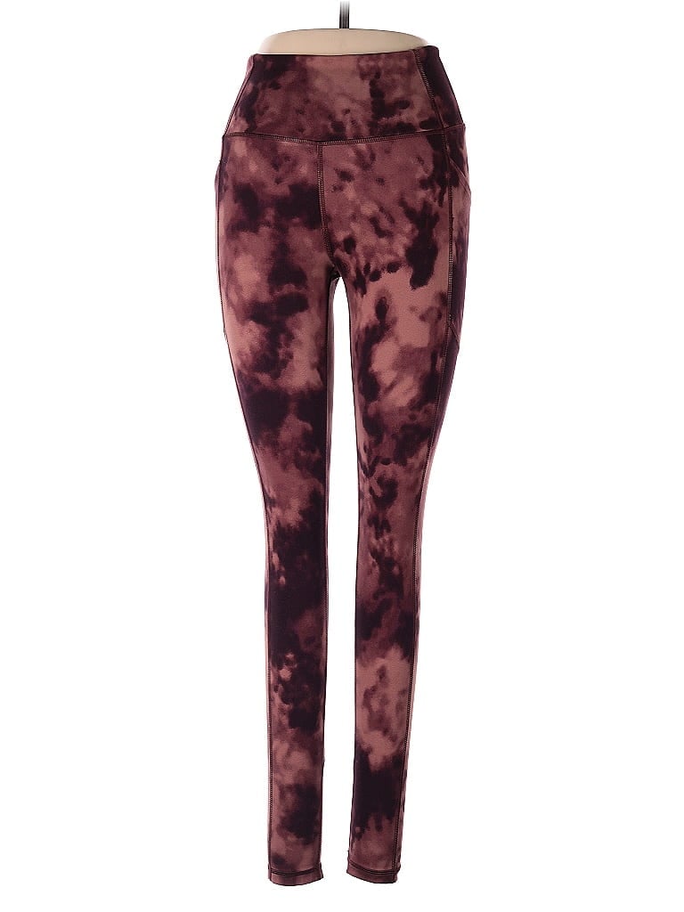 Victoria's Secret Tie-dye Burgundy Leggings Size 4 - photo 1