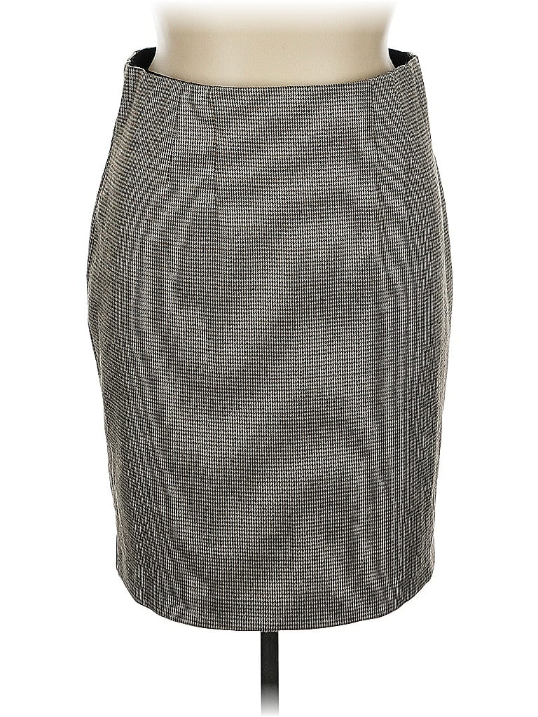 Amanda + Chelsea Chevron-herringbone Gray Casual Skirt Size XL - photo 1