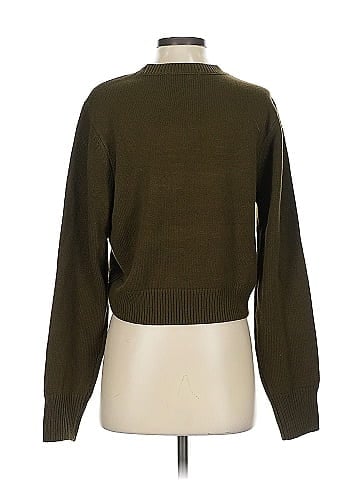 WeWoreWhat 100% Acrylic Solid Green Pullover Sweater Size S
