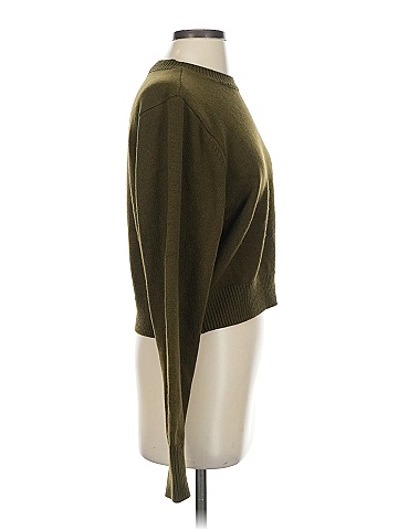 WeWoreWhat 100% Acrylic Solid Green Pullover Sweater Size S