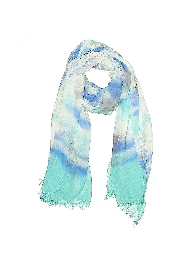 Pre-owned Joy Susan Scarf In Blue