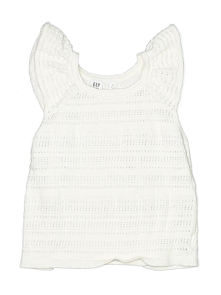 Gap Kids 100% Cotton Ivory Sleeveless Top Size 12 (big kids) - photo 1