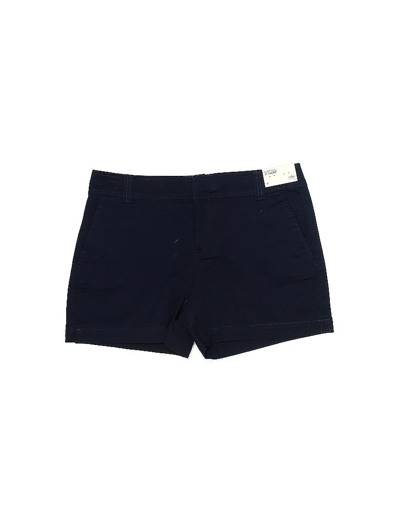 Soho JEANS NEW YORK & COMPANY Solid Blue Shorts Size 6 - photo 1