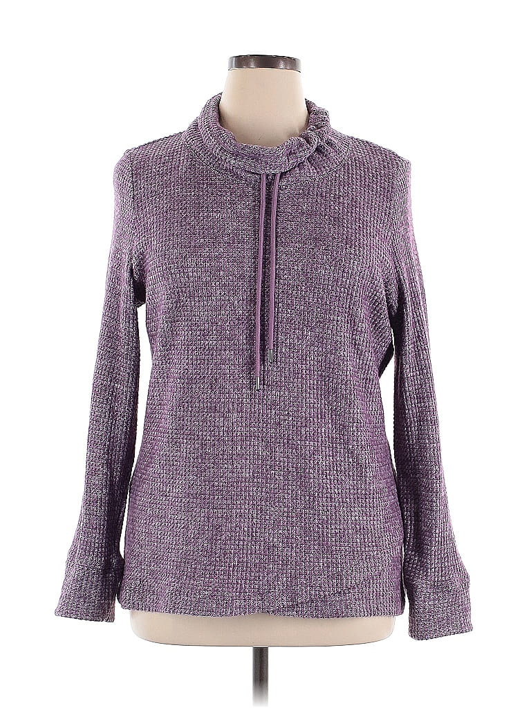 Ideology Purple Long Sleeve Turtleneck Size XL - photo 1