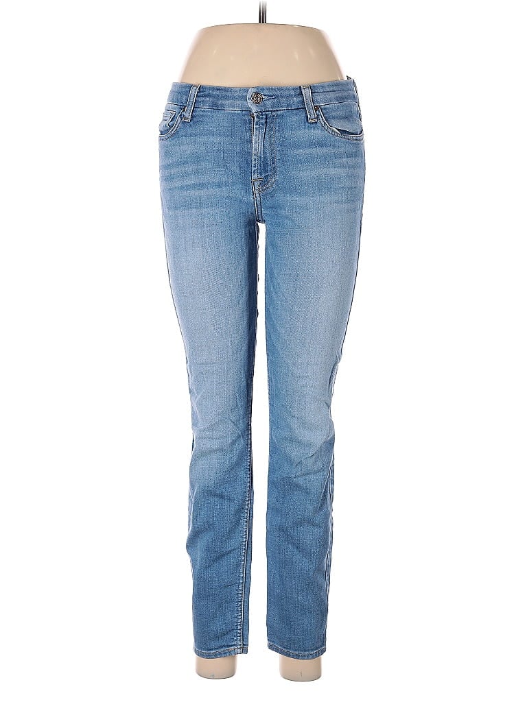 Pre-owned 7 For All Mankind Jeans In Blue
