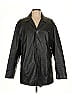 Kenneth Cole REACTION 100% Recycled Polyester Black Faux Leather Jacket Size M - photo 1