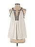 Soft Joie 100% Cotton Ivory White Sleeveless Blouse Size S - photo 1