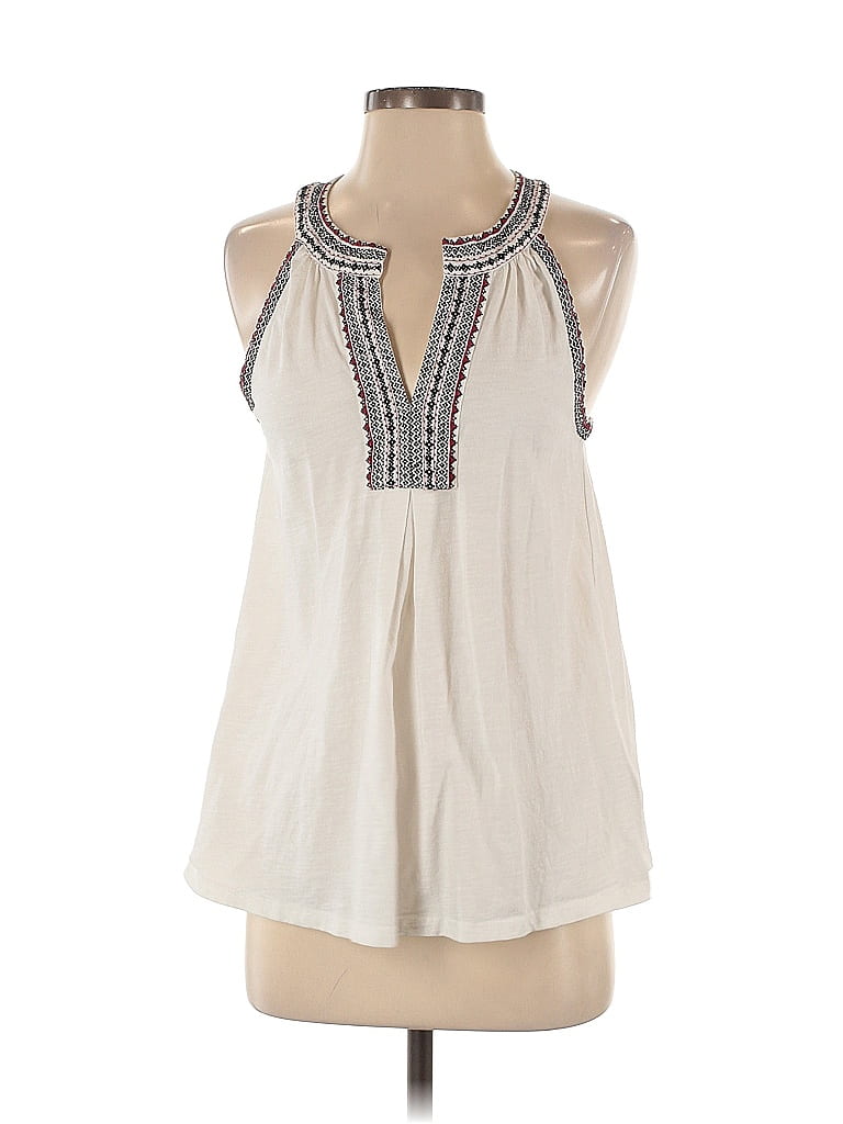 Soft Joie 100% Cotton Ivory White Sleeveless Blouse Size S - photo 1