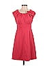 Donna Ricco Solid Red Casual Dress Size 4 - photo 1