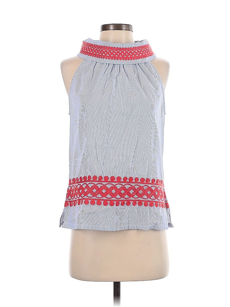 Sail to Sable 100% Cotton Gray Sleeveless Blouse Size S - photo 1