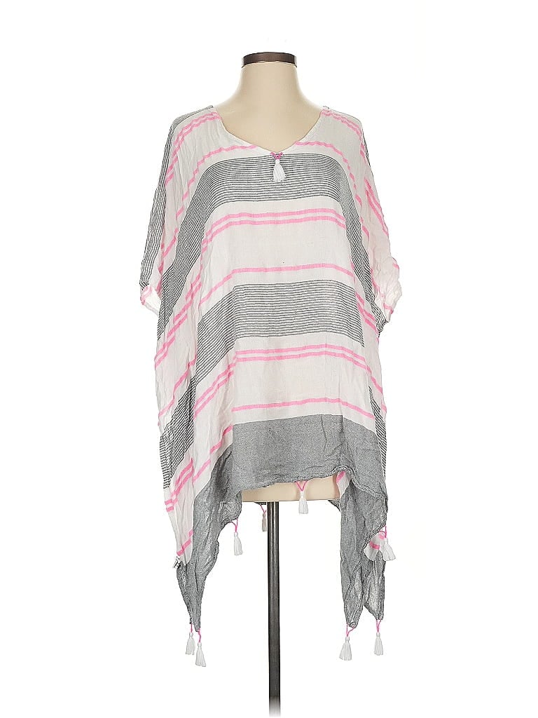 Pre-owned Soho 3/4 Sleeve Blouse In Gray