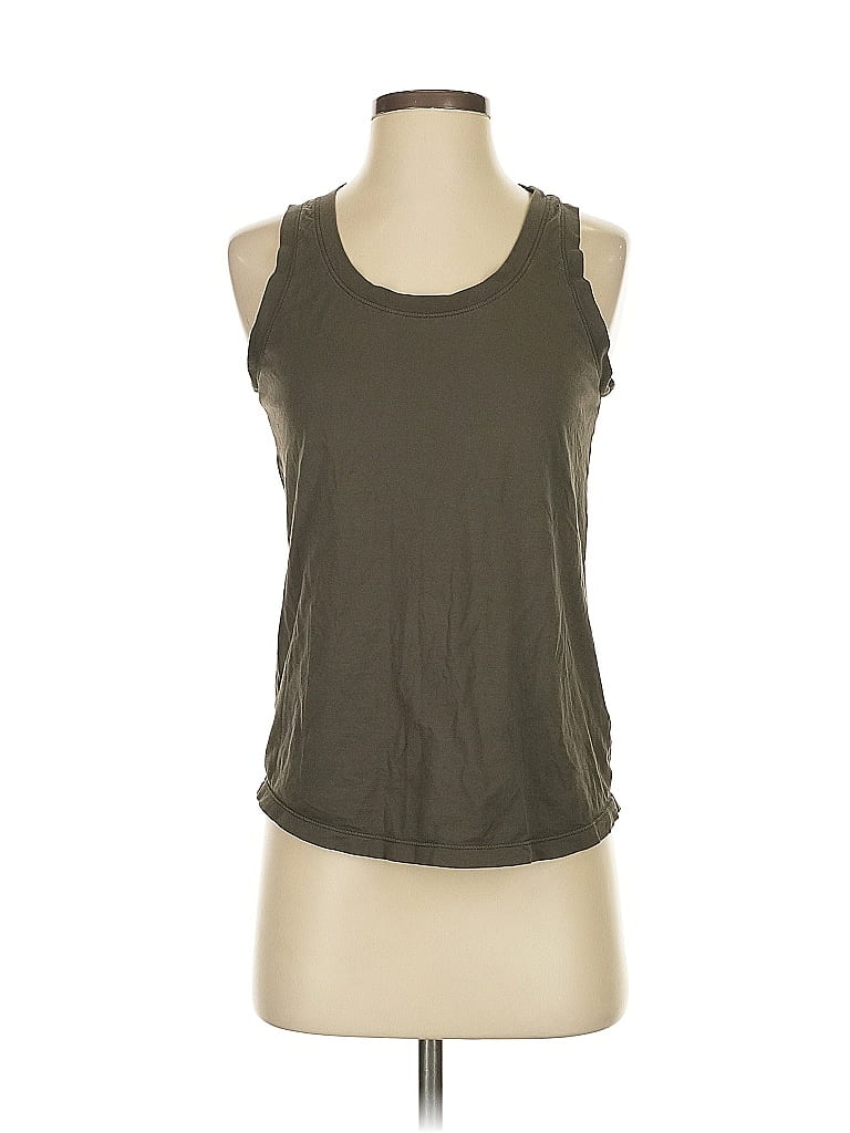Adriano Goldschmied Green Brown Sleeveless T-Shirt Size S - photo 1